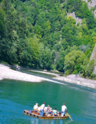 Rezerwat Biała Woda z dzieckiem i wózkiem