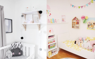 Chmurki w pokoju dziecięcym