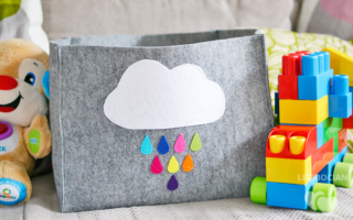 DIY: Pudełko z filcu na zabawki