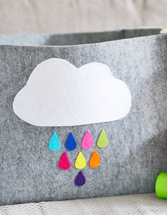 DIY: Pudełko z filcu na zabawki