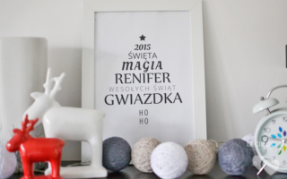 DIY: Świąteczny plakat z choinką do wydruku