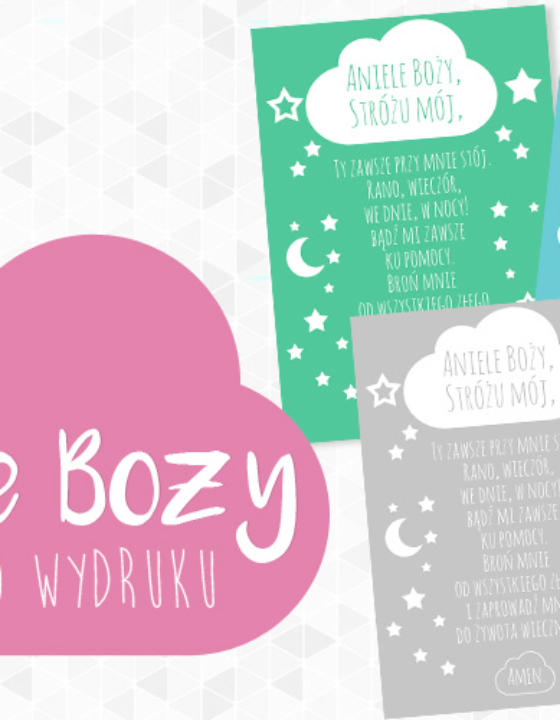 Aniele Boży plakat do druku