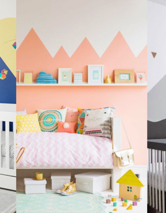 Ściany w pokoju dziecięcym: góry