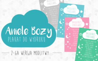 Plakat Aniele Boży do druku – 2 wersja modlitwy