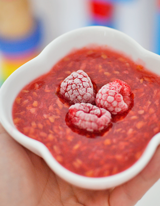 Domowy kisiel malinowy