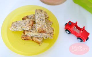 Batoniki owsiano-jaglane z kokosem