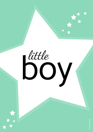 Plakat dla dzieci little boy