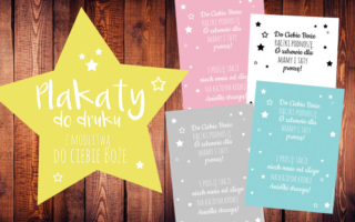 Plakat z modlitwą Do Ciebie Boże w 4 kolorach!