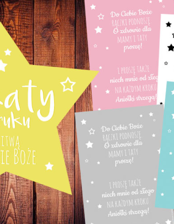 Plakat z modlitwą Do Ciebie Boże w 4 kolorach!