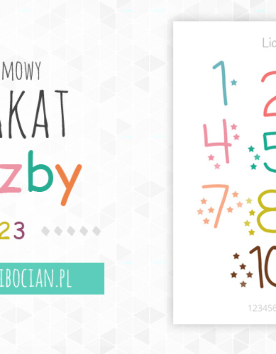 Darmowy plakat z liczbami