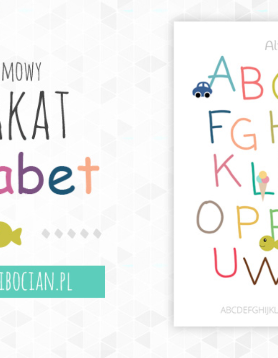 Darmowy plakat z alfabetem – do druku