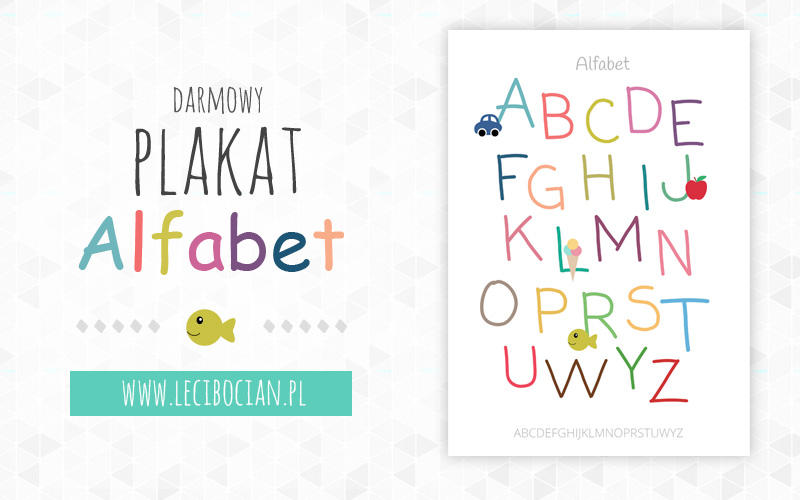 Latterlig at klemme Hjælp Darmowy plakat z alfabetem do druku - Pobierz plakat z literami