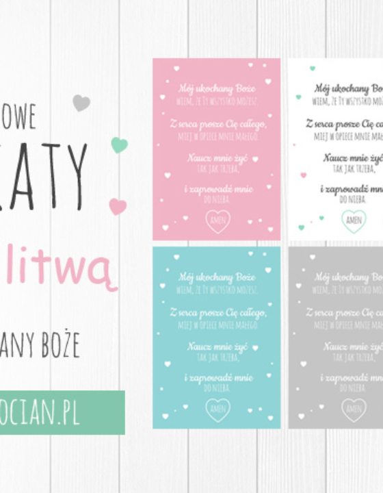 Plakaty z modlitwą Mój ukochany Boże