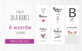 Plakaty dla babci do druku – 6 wzorów