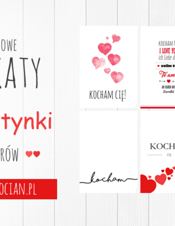 Plakaty na walentynki – do druku