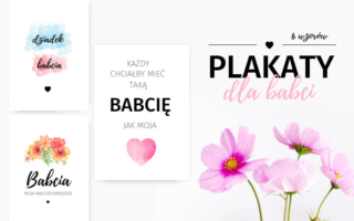 Plakaty dla babci do druku – 5 nowych wzorów