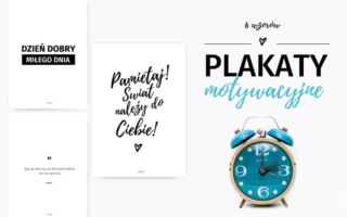 Motywacyjne plakaty z cytatami do druku