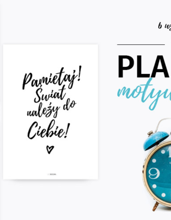 Motywacyjne plakaty z cytatami do druku