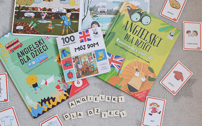 4 książki dla dzieci do nauki angielskiego