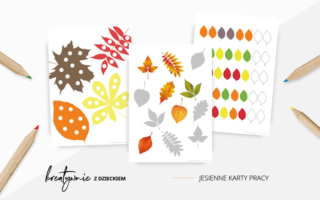 Jesienne karty pracy – do druku