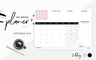 Planer październik 2018 – do pobrania i wydrukowania