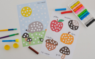 Jesienne wyklejanki do druku