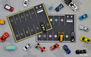 Parking dla autek DIY do druku – zrób sam parking dla autek