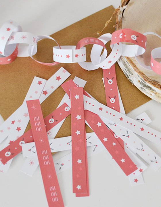 Jak zrobić świąteczny papierowy łańcuch? – pobierz i wydrukuj