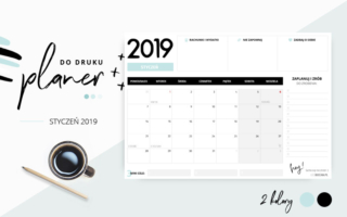 Planer styczeń 2019 – do pobrania i wydrukowania