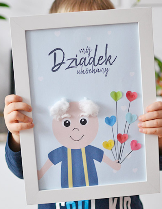 Plakaty zrób to sam dla babci i dziadka