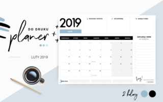 Planer luty 2019 – do pobrania i wydrukowania