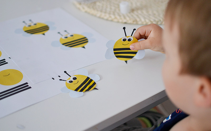 Pszczółka wycinanka, czyli zrób to sam dla dzieci