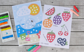 Wakacyjne karty pracy – letnie wyklejanki do druku