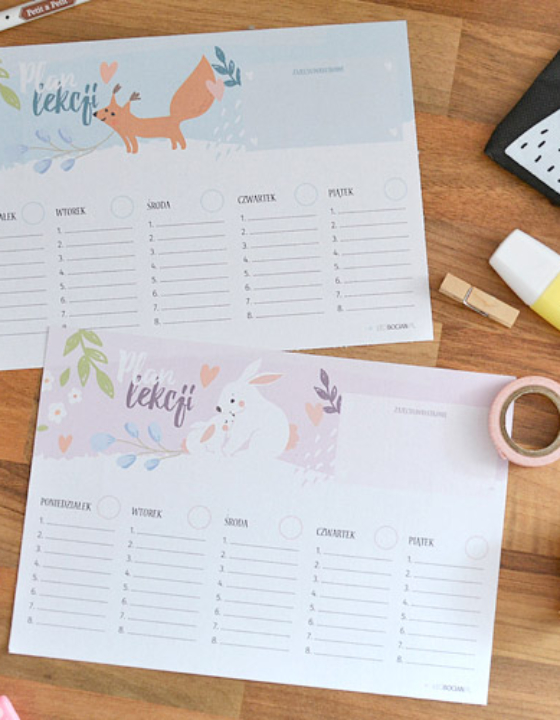 Plan lekcji do druku – edycja 2019