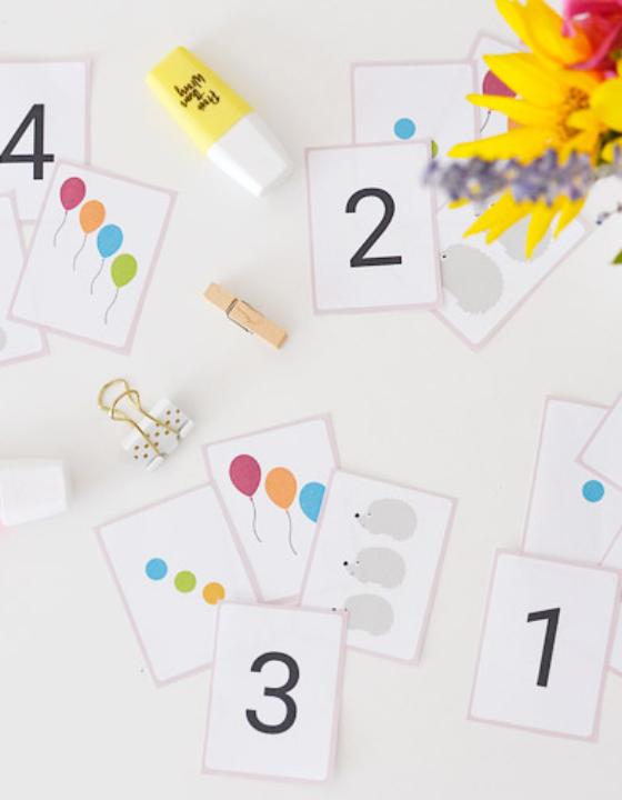 Karty do nauki cyferek – do druku