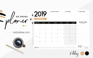 Planer październik 2019 – do pobrania i wydrukowania