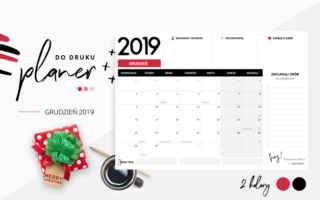 Planer grudzień 2019 – do pobrania i wydrukowania