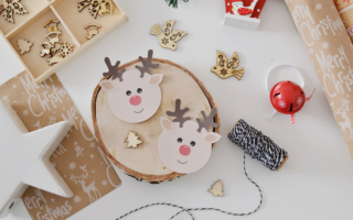 Świąteczne ozdoby dla dzieci – reniferki w formie wycinanki do druku