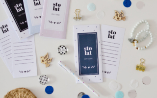 Koperta urodzinowa na pieniądze do druku