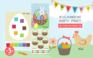 Wielkanocne karty pracy do druku – 5 zabaw dla dzieci