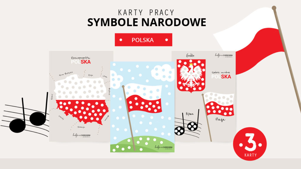 Polskie Symbole Narodowe Dla Dzieci Symbole narodowe Nasza ojczyzna - darmowe karty pracy do druku