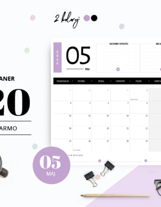 Planer maj 2020 – do druku za darmo
