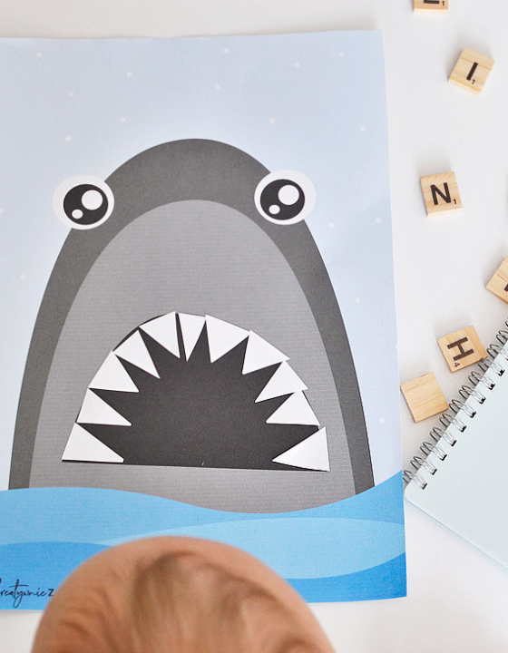 Zęby rekina – Letnie prace plastyczne dla dzieci