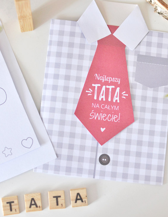 Prezent dla taty DIY – Kartka na Dzień ojca do druku