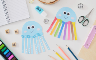 Ośmiornica – wakacyjna zabawa w wycinanie dla dzieci