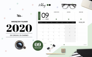 Planer wrzesień 2020 – do druku za darmo