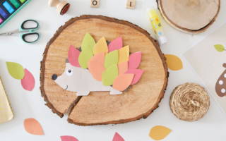 Jesienne prace plastyczne dla dzieci – Jeż