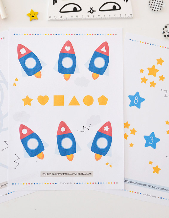 Karty pracy kosmos – 25 kart pracy na Dzień Kosmosu