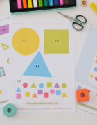 Jesienne drzewo malowane patyczkami – szablon do druku