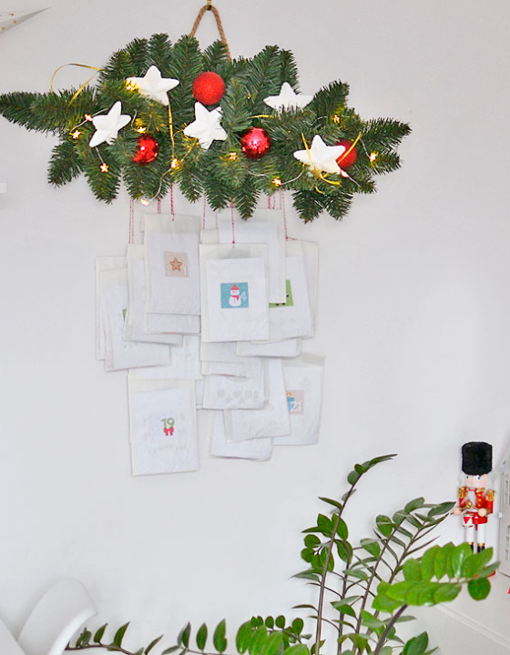 Kalendarz adwentowy DIY – pomysł na kalendarz z woreczków śniadaniowych